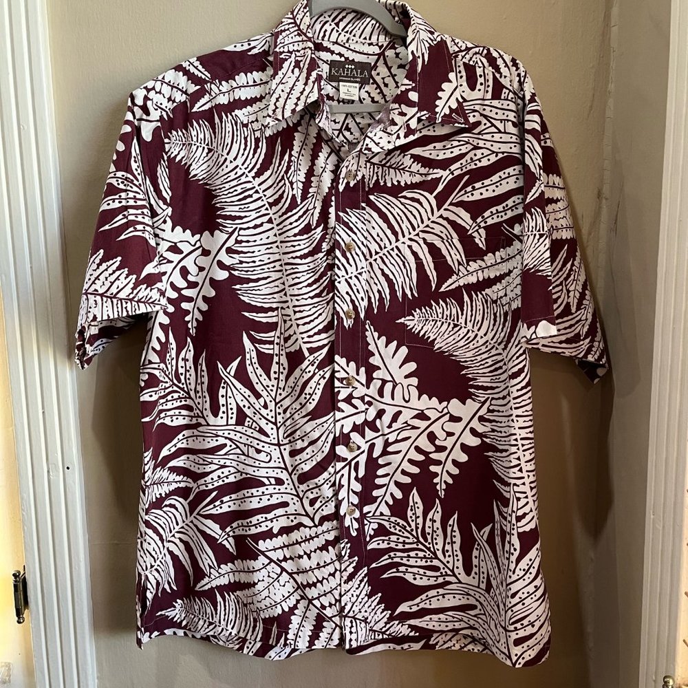 KAHALA, Hawaiian Shirt, Size L